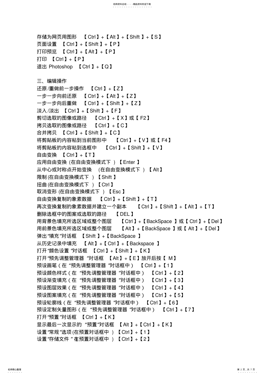 2022年ps快捷键 4.pdf_第2页