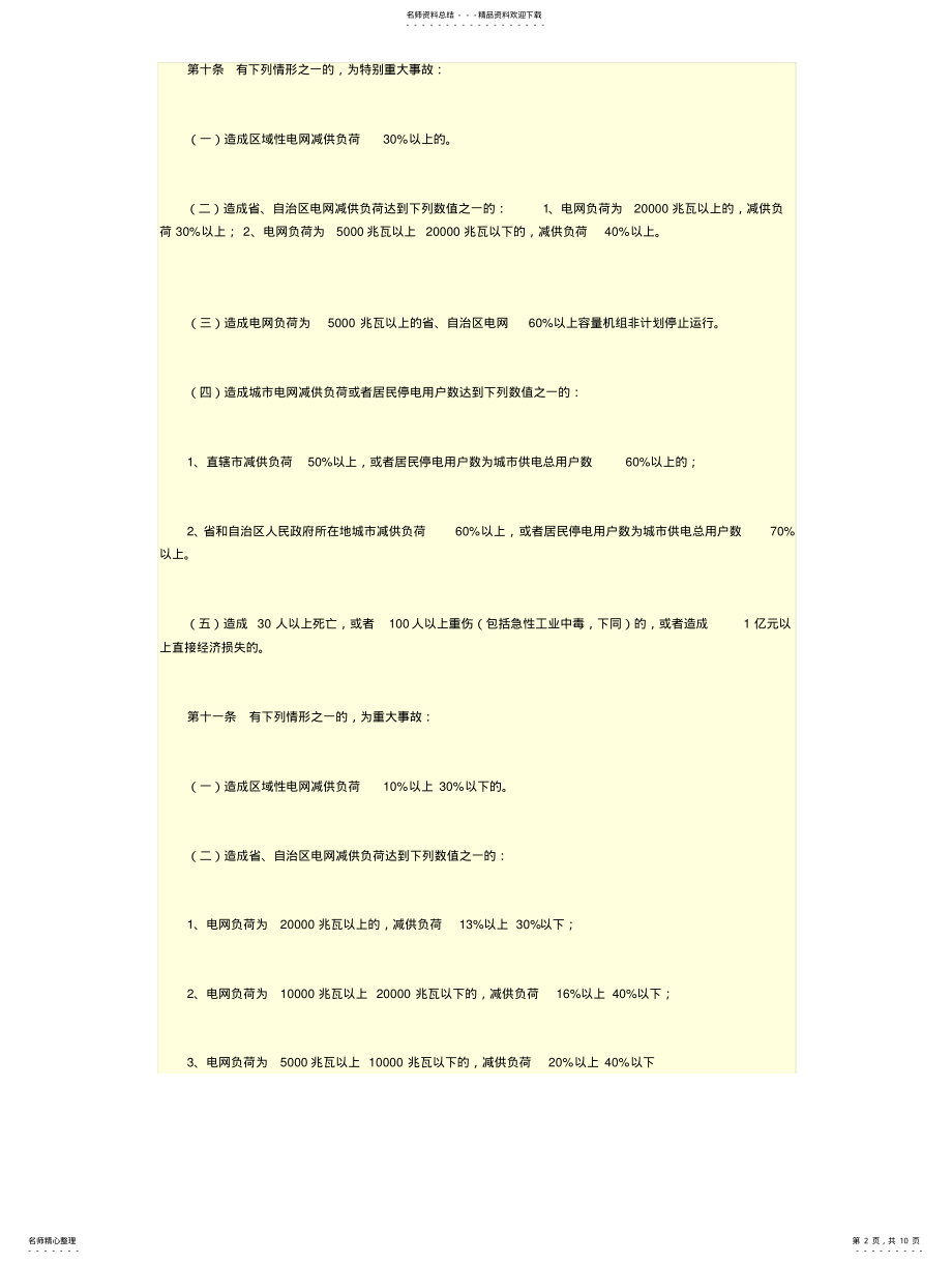 2022年电力安全事故应急救援和调查处理条例 .pdf_第2页