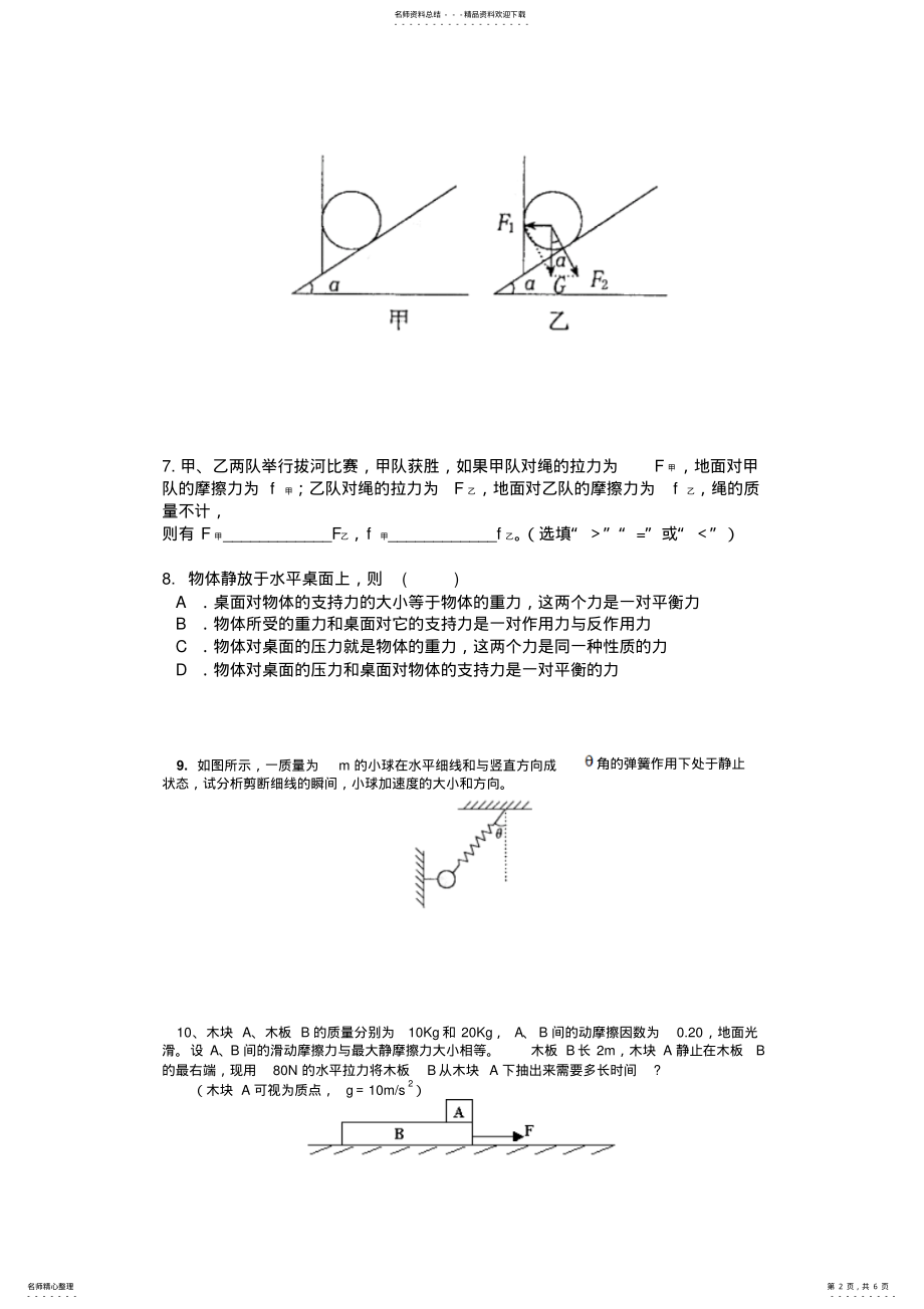 2022年物理必修一经典题型 .pdf_第2页