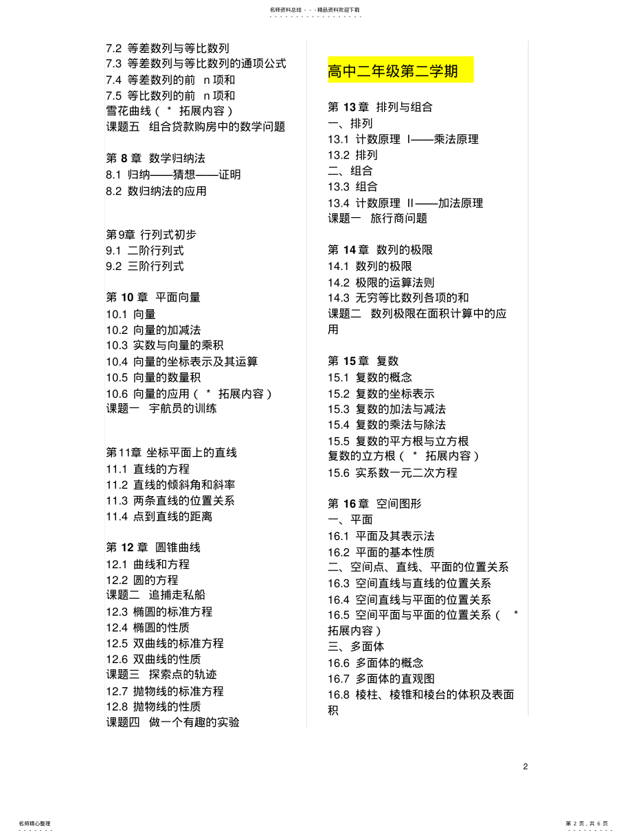 2022年上海高中数学目录 .pdf_第2页