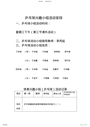 2022年乒乓球兴趣小组活动记录_共页 .pdf