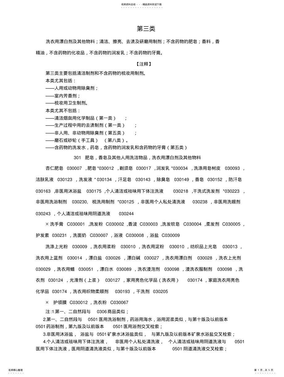 2022年类-商标类别明细 .pdf_第1页