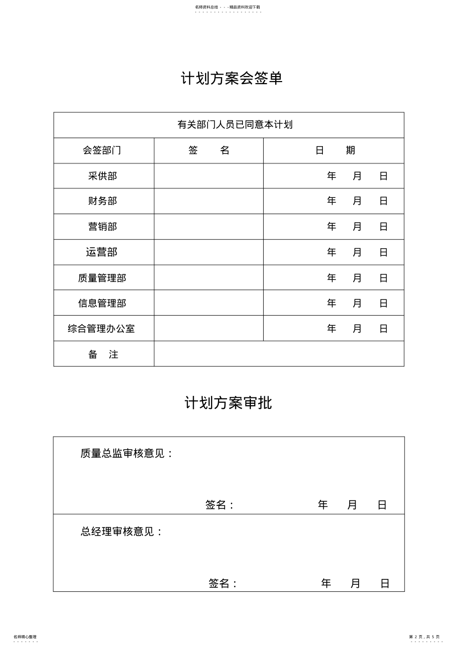 2022年质量管理文件修订计划和方案 .pdf_第2页