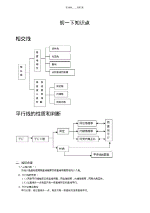 初一下册数学知识点人教新.pdf