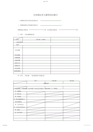 2022年九年级化学上册知识点复习.docx