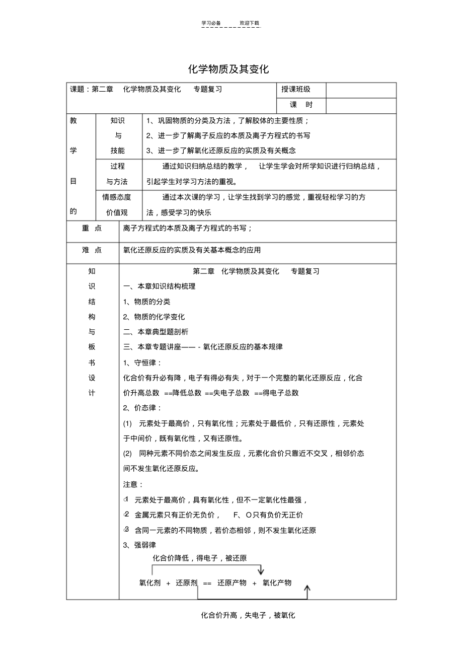 北京四中高中化学第二章化学物质及其变化教案新人教版必修.pdf_第1页