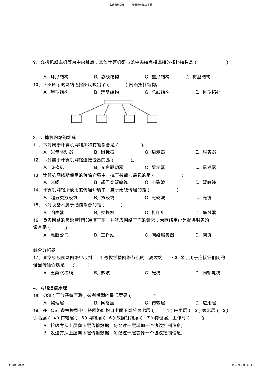 2022年网络技术应用试题 .pdf_第2页