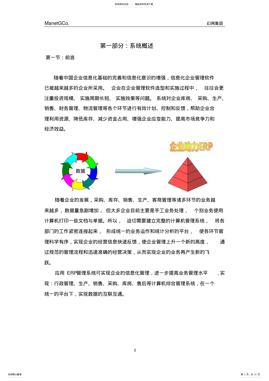 2022年企业ERP管理系统 .pdf_第2页