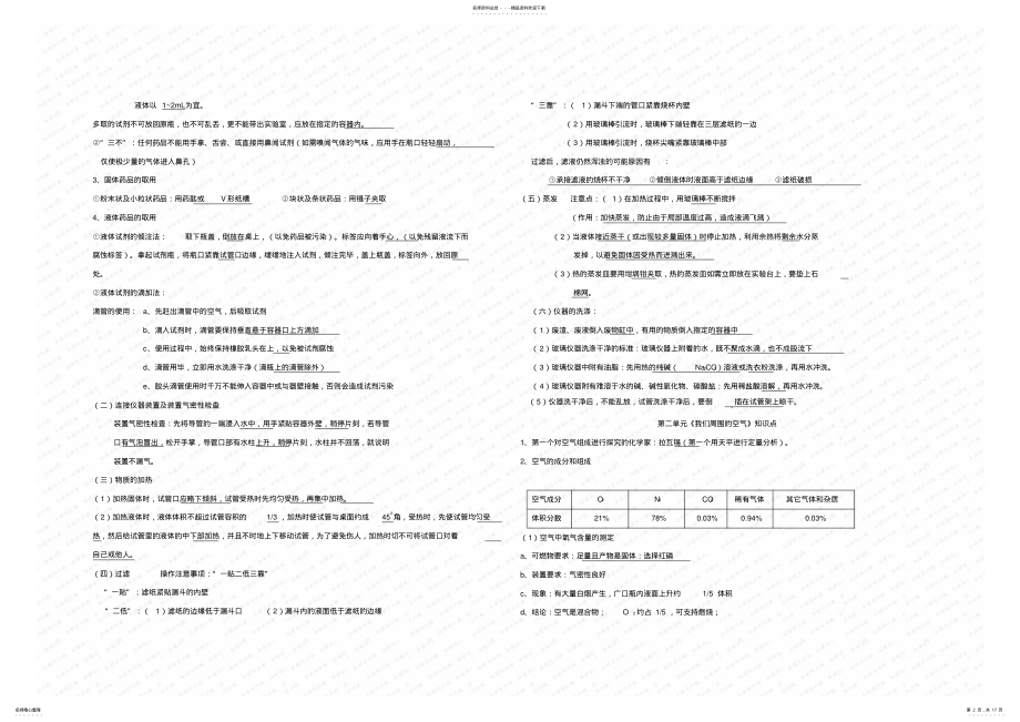 2022年人教版初中化学知识点总结,推荐文档 7.pdf_第2页