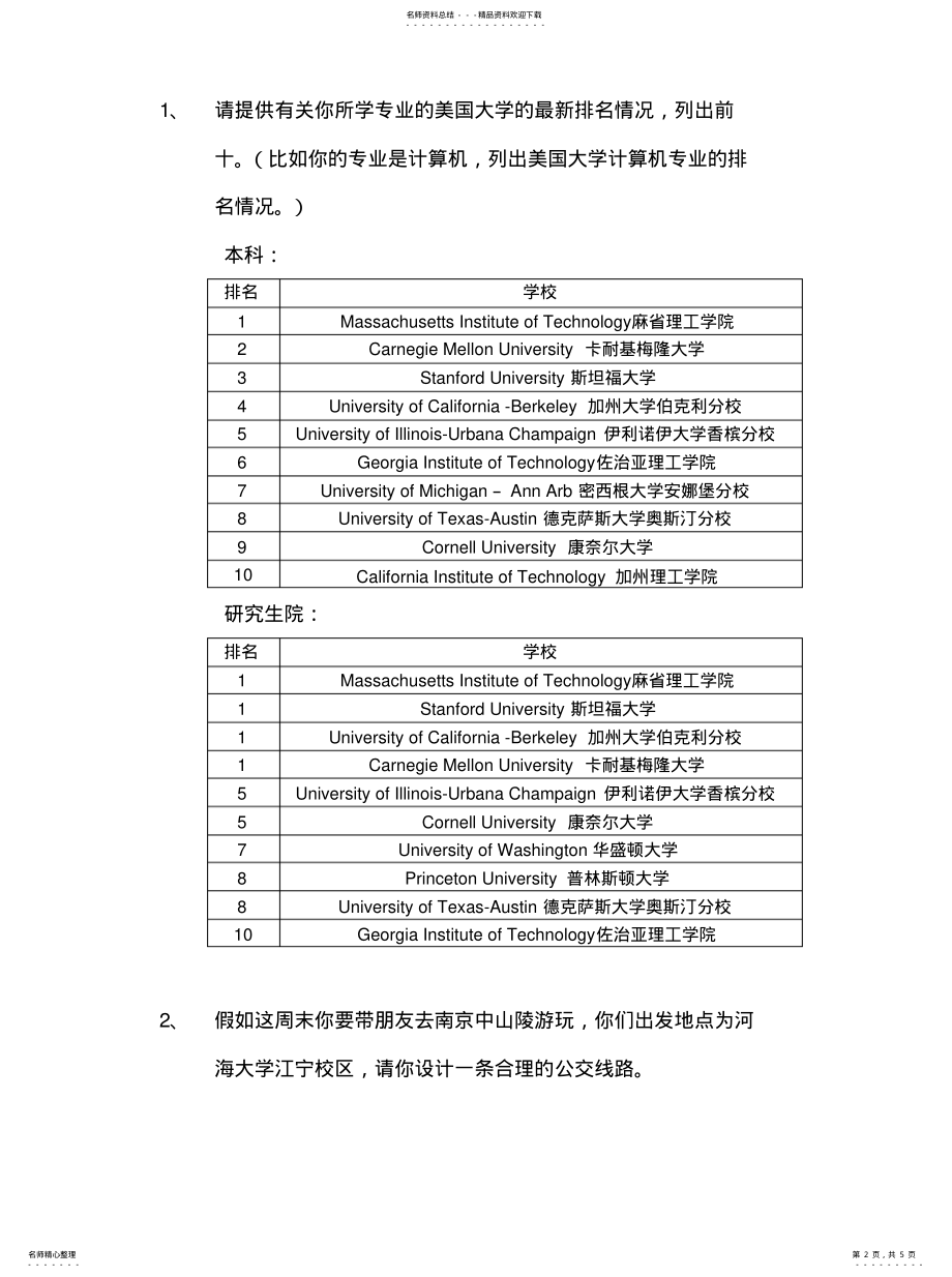 2022年信息检索实践题收集 .pdf_第2页