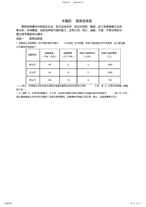 2022年中考二轮专题复习专辑四图表信息型 .pdf