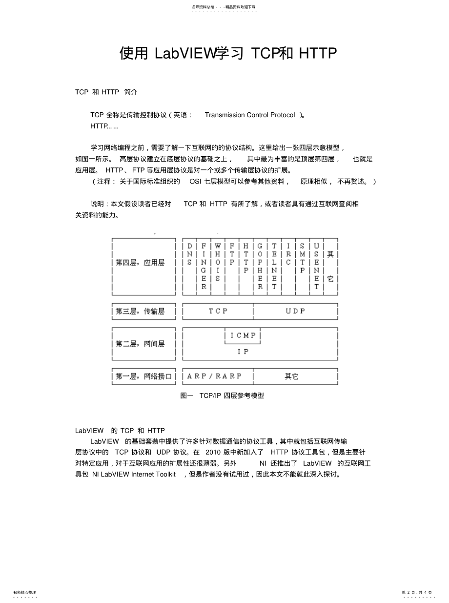 2022年使用LabVIEW学习TCP和HTTP参考 .pdf_第2页