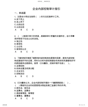 2022年企业内部控制审计指引 .pdf