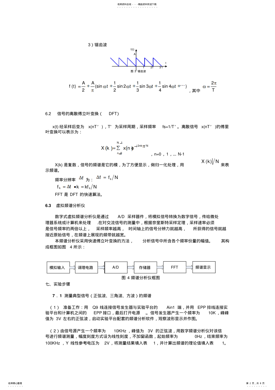 2022年信号频谱分析和测试整理 .pdf_第2页