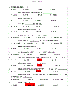 2022年计算机网络基础知识试题及答案 10.pdf