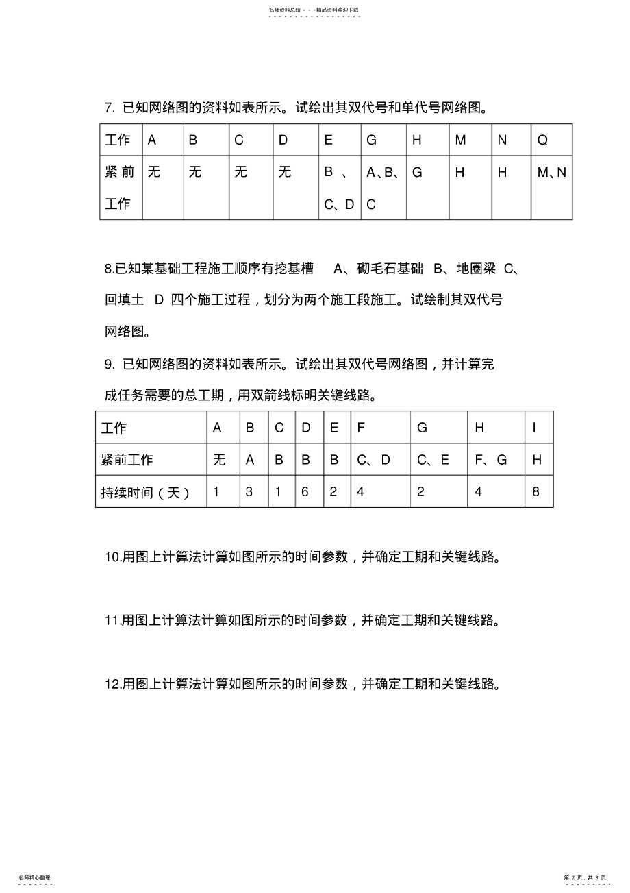 2022年网络图练习 .pdf_第2页