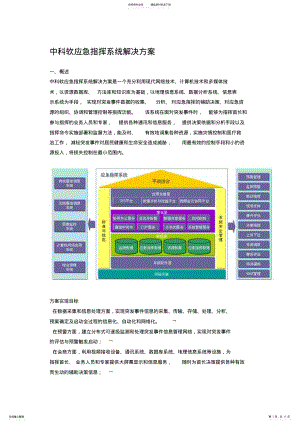 2022年中科软应急指挥系统解决方案 .pdf