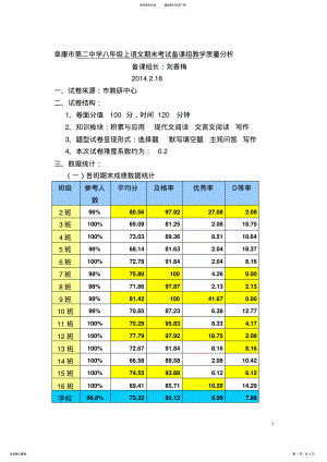 2022年语文备课组质量分析 .pdf