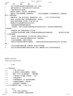 2022年产品结构设计等方面的checklist .pdf