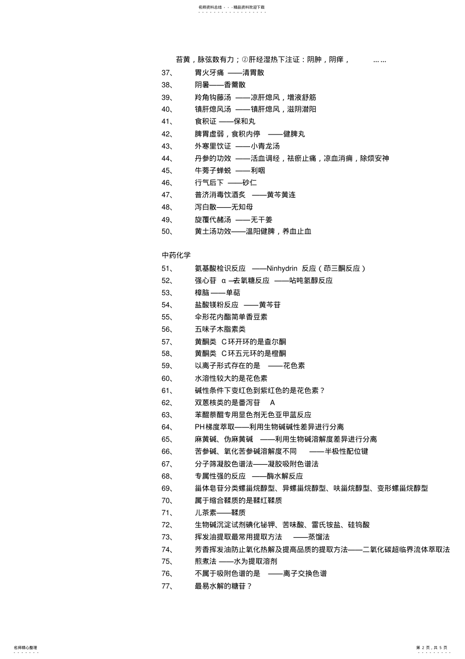 2022年主管中药师考试真题之基础知识专业知识 .pdf_第2页