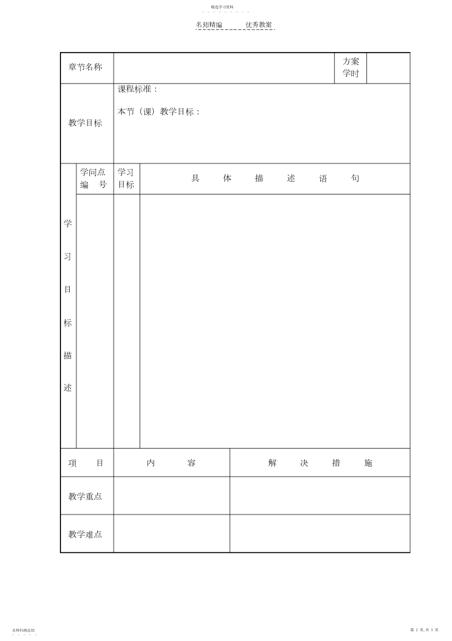 2022年课堂教学设计模板.docx_第2页