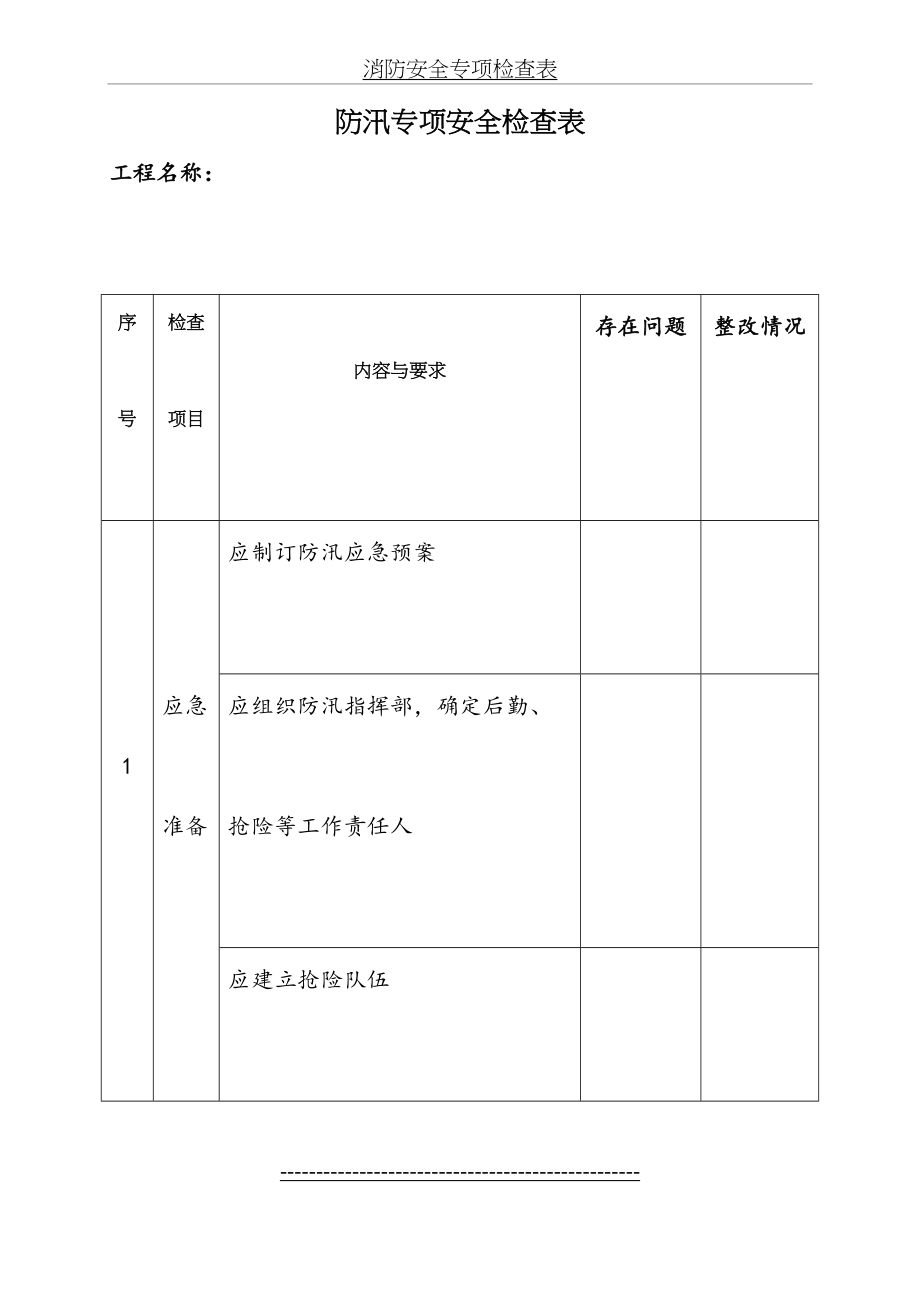 施工现场防汛专项安全检查表.doc_第2页