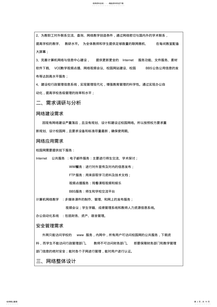 2022年网络系统集成课程设计 .pdf_第2页