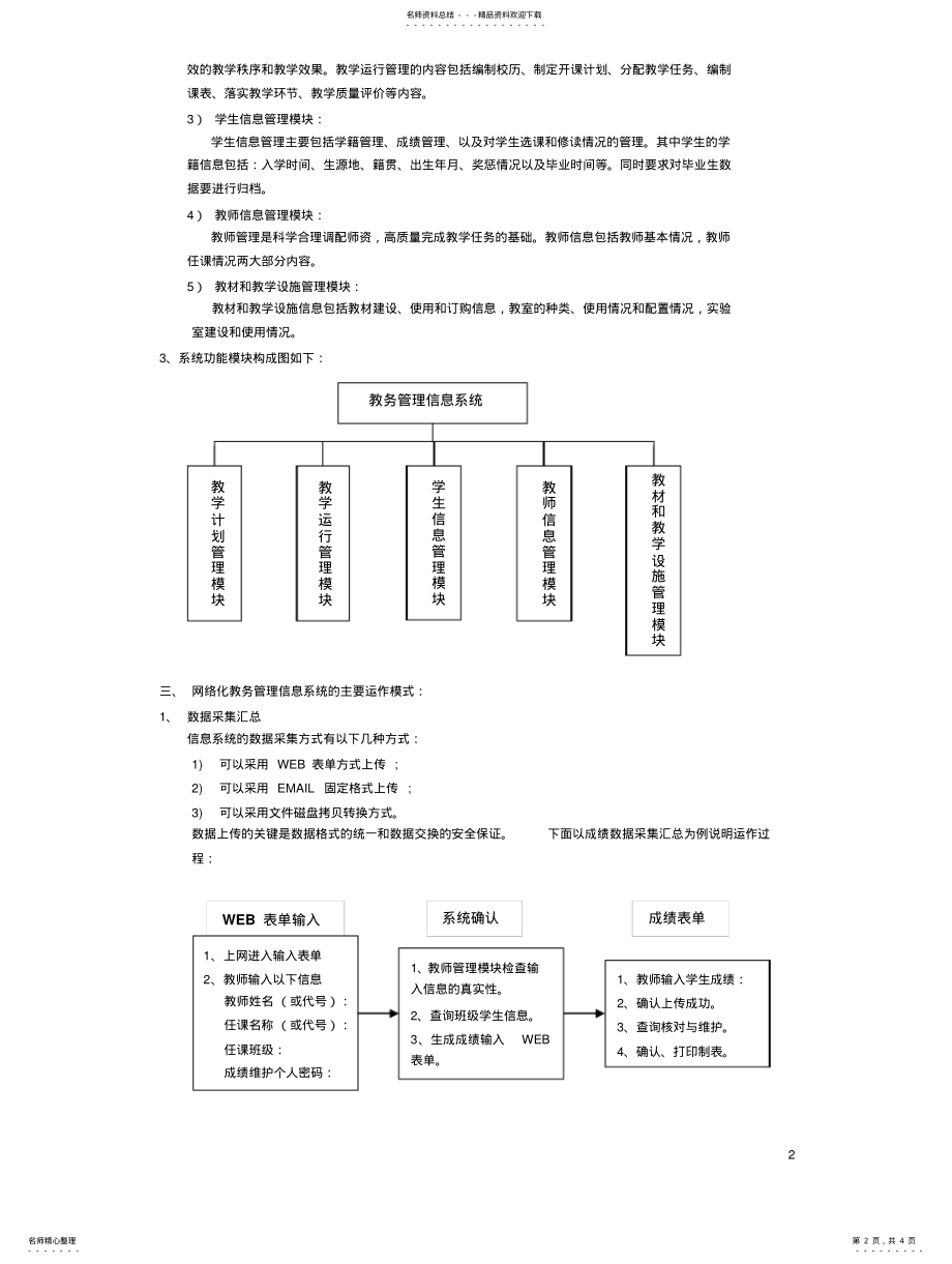 2022年网络化教务管理信息系统的结构与设计收集 .pdf_第2页