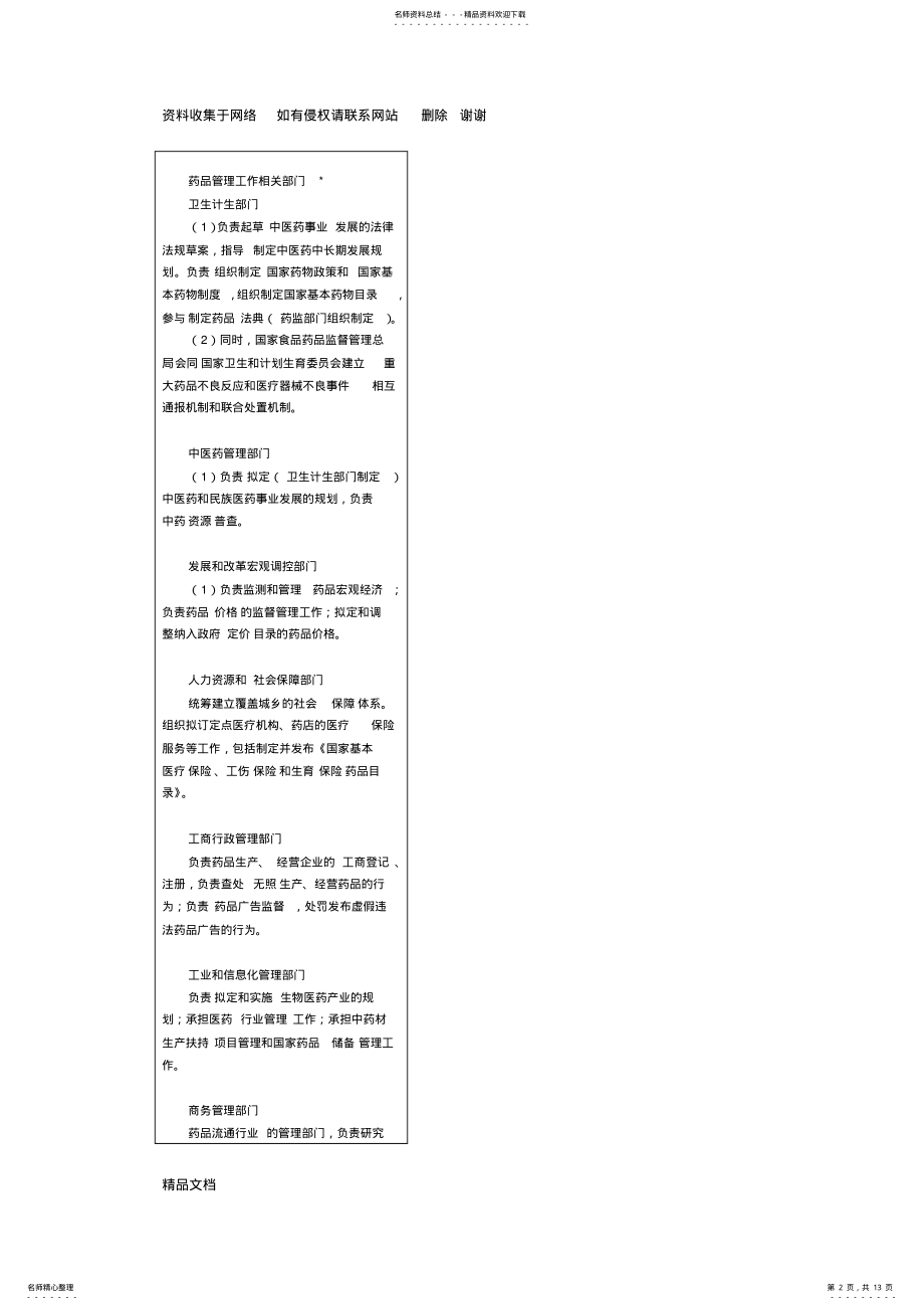 2022年药事管理与法规笔记 .pdf_第2页