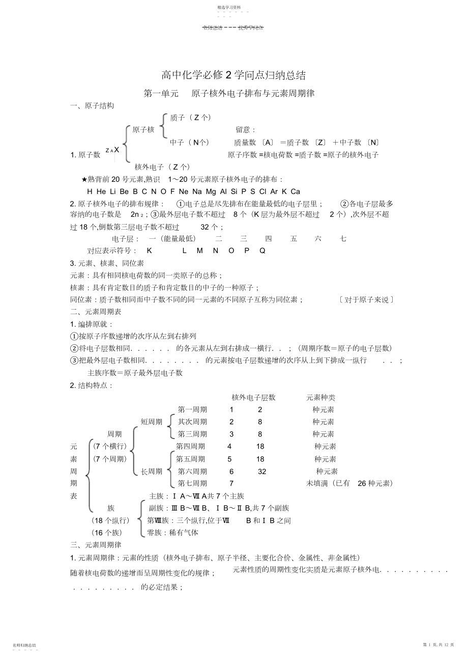 2022年苏教版高中化学必修二知识点总结3.docx_第1页