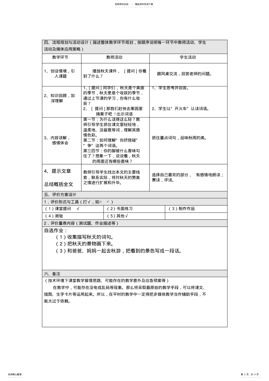 2022年信息化教学设计模板 .pdf_第2页