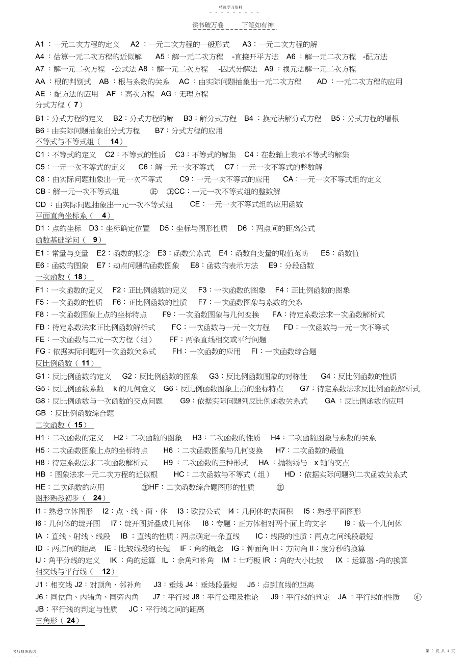 2022年中考数学考点分类.docx_第2页