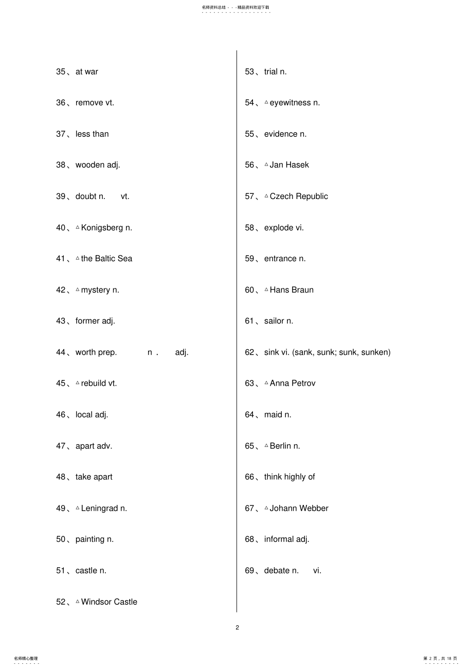 2022年人教版高中英语必修二单词表 3.pdf_第2页