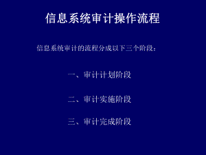 信息系统审计的操作流程ppt课件.ppt