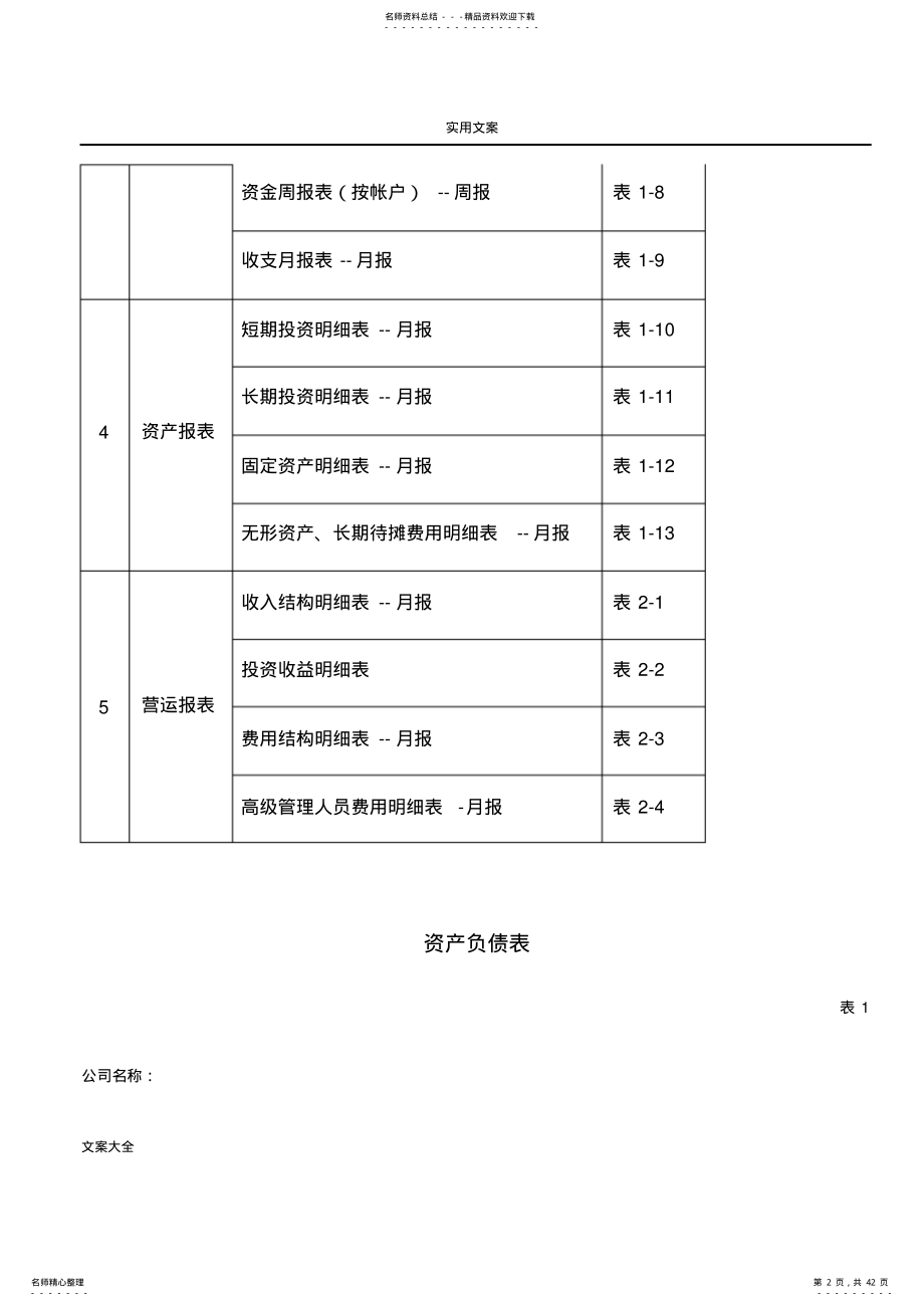 2022年财务报表实用模板 .pdf_第2页