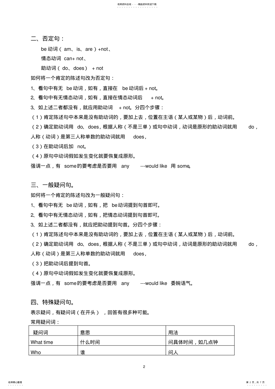 2022年五年级英语语法汇总 .pdf_第2页