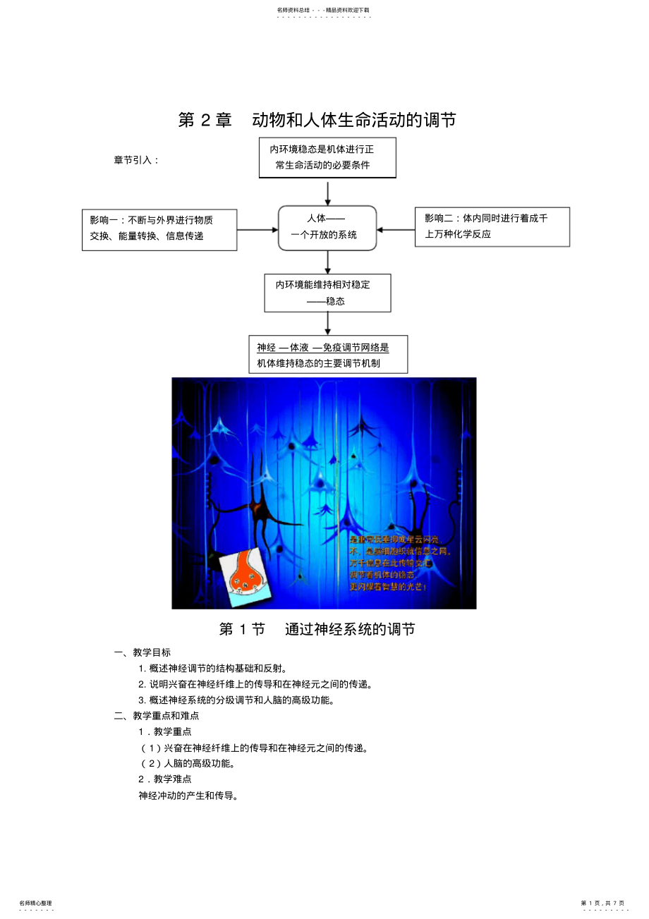 2022年人教版课件素材类教案第节通过神经系统的调节 .pdf_第1页