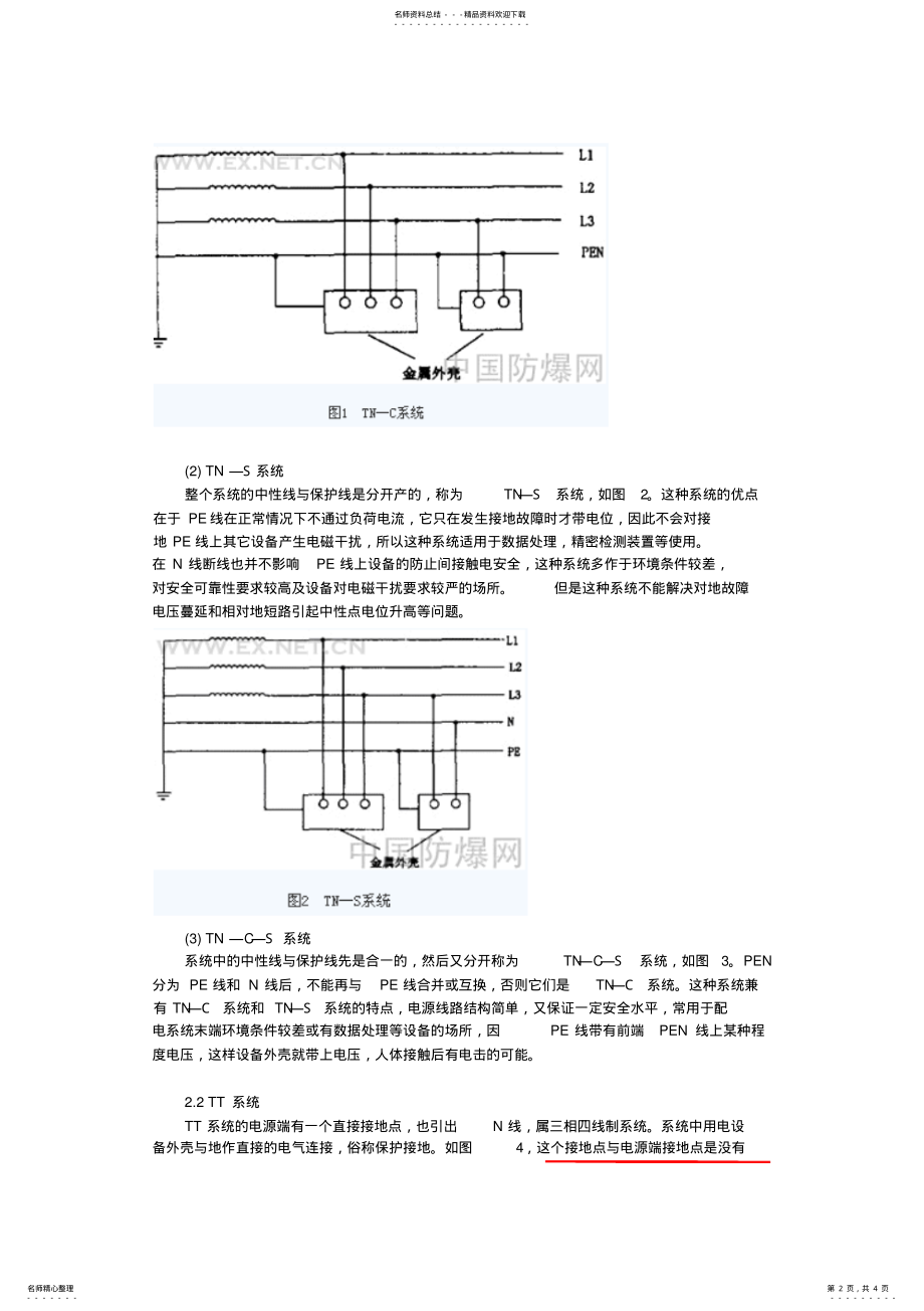 2022年低压配电系统的几种接地形式TT、TN、IT .pdf_第2页