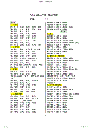 2022年人教版语文二年级下册生字组词 .pdf