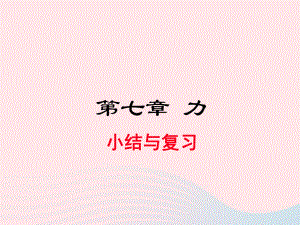 2019年春八年级物理下册第七章力小结与复习ppt课件新版新人教版.pptx