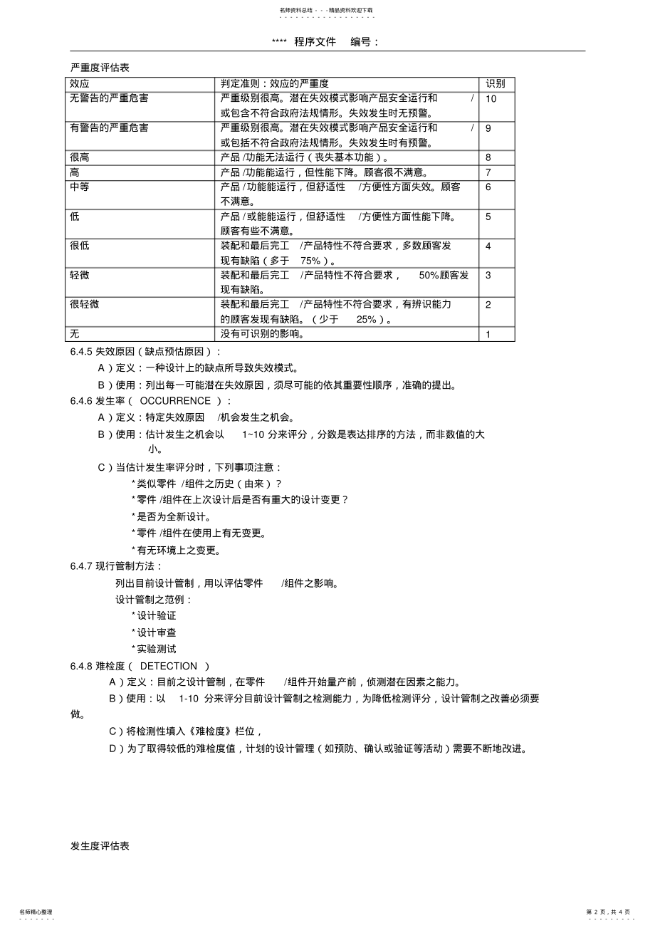 2022年设计FMEA作业程序 .pdf_第2页