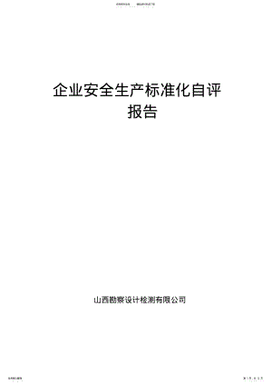 2022年企业安全生产标准化自评总结 .pdf