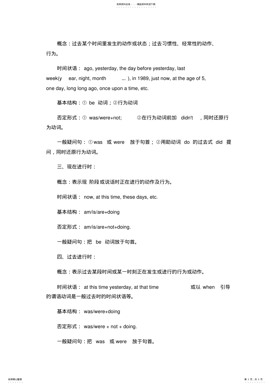 2022年英语语法中的八种时态 2.pdf_第2页