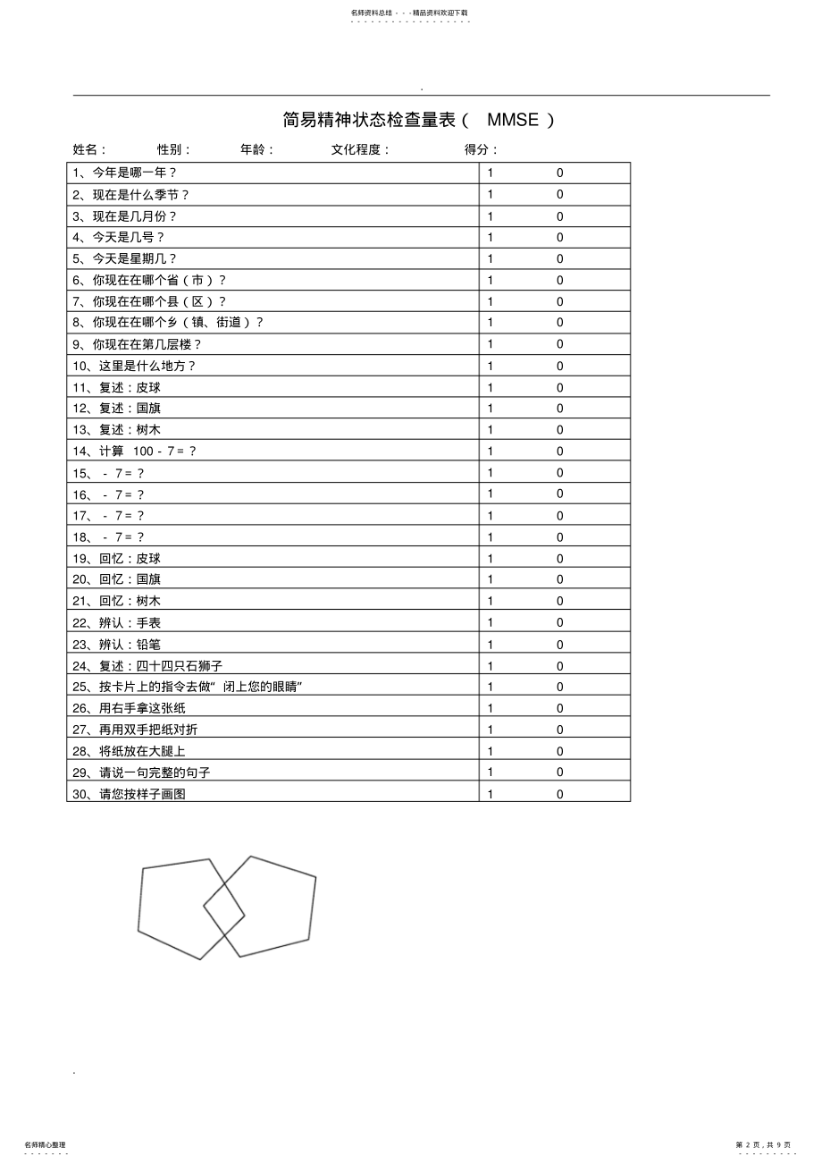 2022年认知功能测试 .pdf_第2页