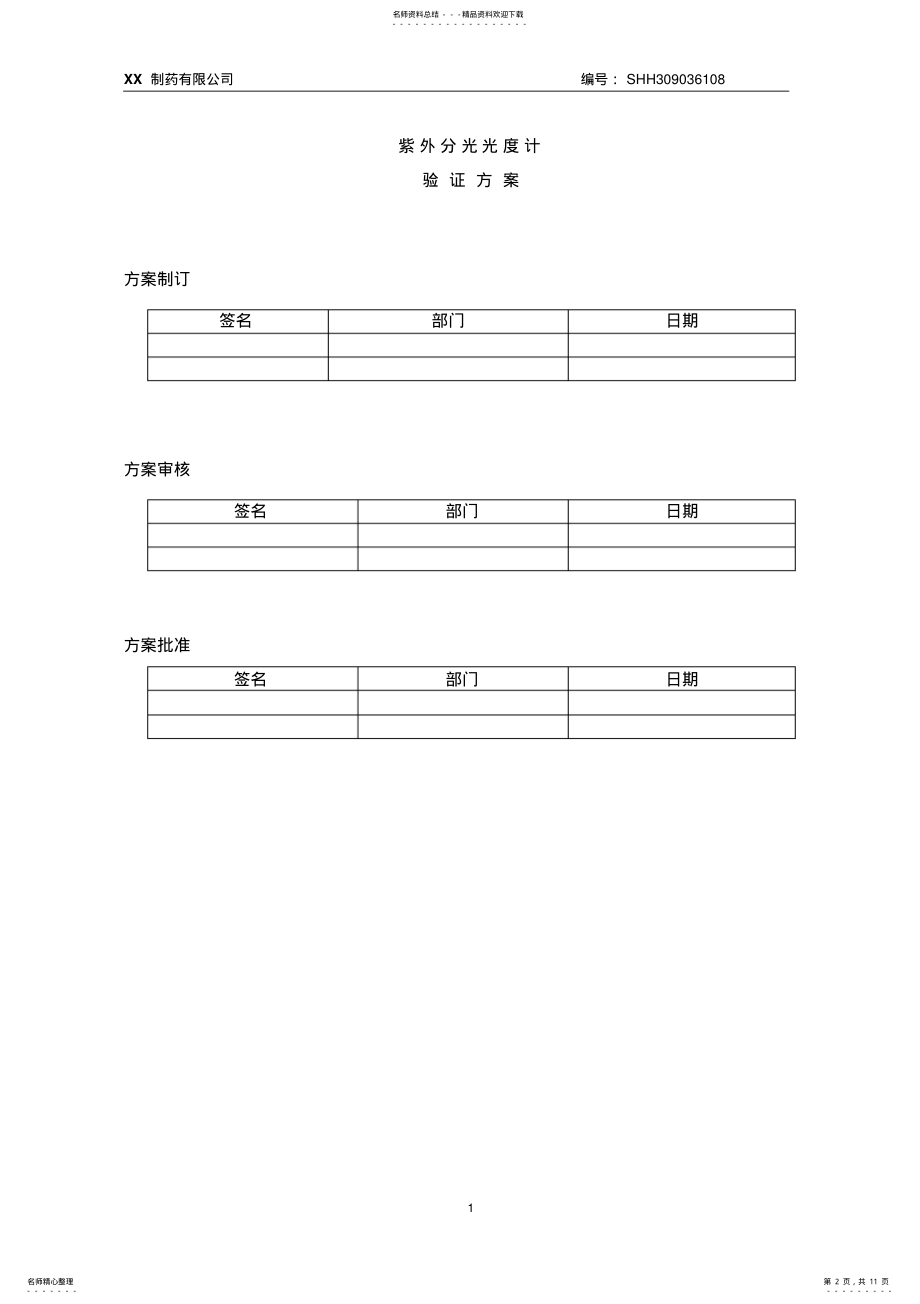 2022年紫外分光光度计验证报告 .pdf_第2页