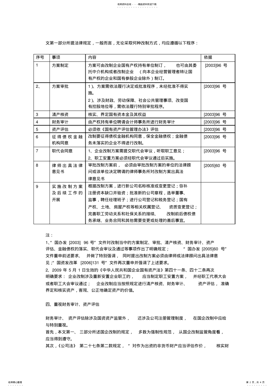 2022年全民所有制企业改制流程指引 2.pdf_第2页