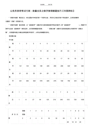 公务员录用考试行测：数量关系之数字推理解题技巧.pdf