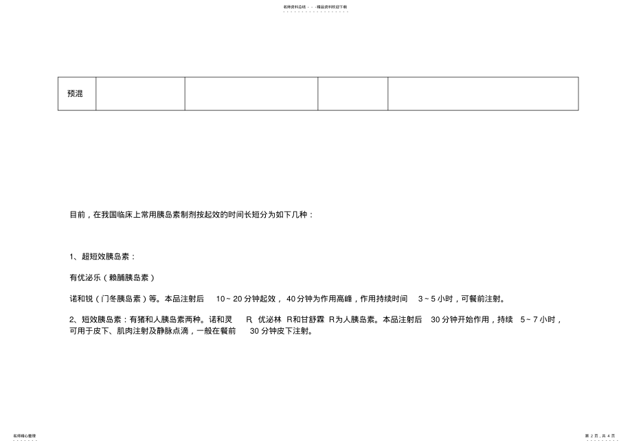 2022年胰岛素的种类及使用方法 .pdf_第2页