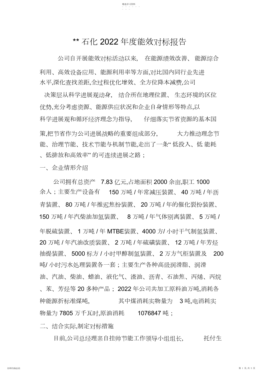 2022年能效对标报告.docx_第1页