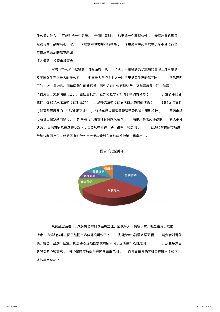 2022年营销策划之百泉胃病丸策划实录 .pdf_第2页